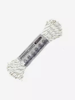 Паракорд 550 CORD nylon 30м RUS световозвращающий (white), Белый