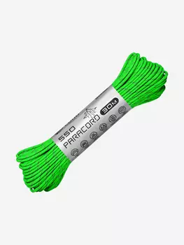 Паракорд 550 CORD nylon 30м RUS световозвращающий (lime), Зеленый