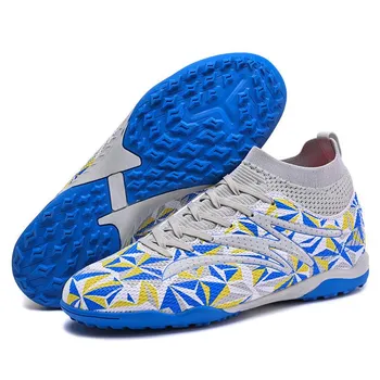 Factory Direct Wholesale Men Outdoor Sport Football Shoes Black Soccer Shoes Low Price Football Shoes Custom 40 зелёный