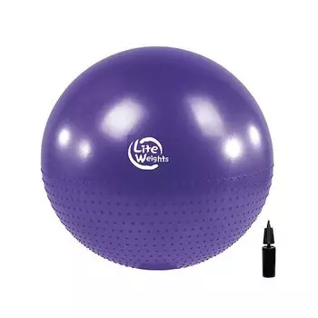 Мяч гимнастический + массажный BB010-30 (75см, с насосом, фиолетовый)