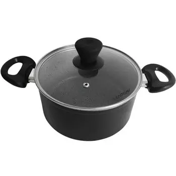 Кастрюля с крышкой Endever Stone-Grey-24C