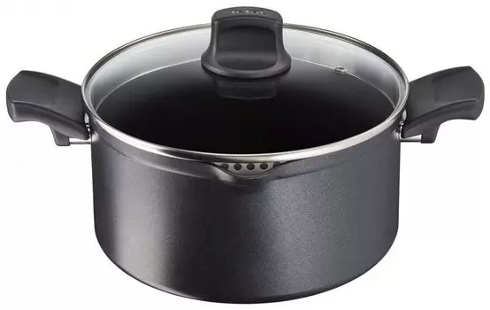 Кастрюля Tefal L`Artisane G1074602 4.8л. d=24см (с крышкой) черный (2100104438)