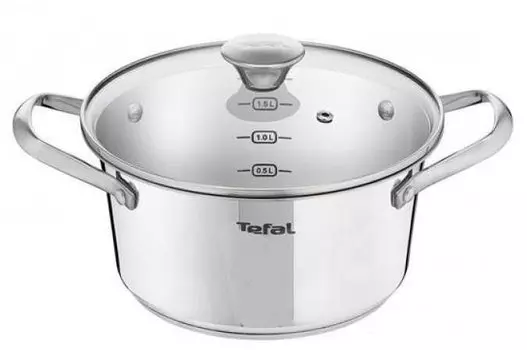 Кастрюля Tefal Simpleo B9074474 2.7л. d=20см (с крышкой) серебристый (2100108698)