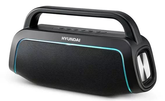 Колонка порт. Hyundai H-PAC560 черный 10W 1.0 BT/3.5Jack/USB 10м 3000mAh