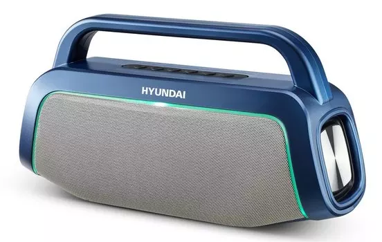 Колонка порт. Hyundai H-PAC580 синий 10W 1.0 BT/3.5Jack/USB 10м 3000mAh