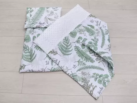 Комплект в коляску AmaroBaby EXCLUSIVE Soft Collection Папоротники
