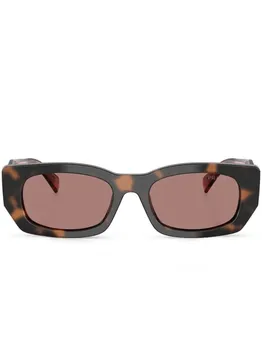 Prada Eyewear солнцезащитные очки Symbole, коричневый