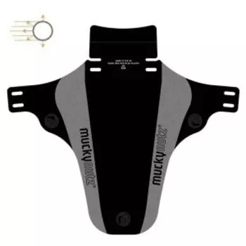 Крыло велосипедное Mucky Nutz Face Fender Reflective, переднее, MN0230