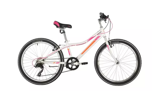 Подростковый велосипед FOXX JASMINE 24" 2021 (Рама: 12" (Рост: 125-150 см), Цвет: белый)