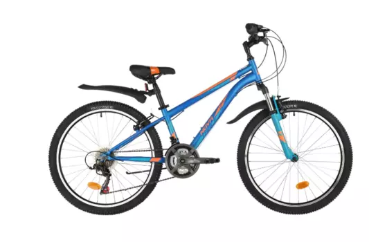 Подростковый велосипед NOVATRACK 24" ACTION 2021 (Рама: 12" (Рост: 130-150 см), Цвет: синий)