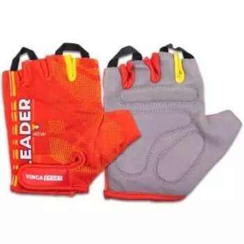 Велоперчатки Vinca Sport, Leader, красные с серым, VG 913 Leader Red
