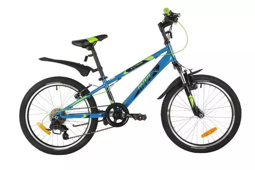 Подростковый велосипед Novatrack Extreme 20" 2021 (Возраст: 7-9 лет (Рост: до 130 см), Цвет: Зеленый)