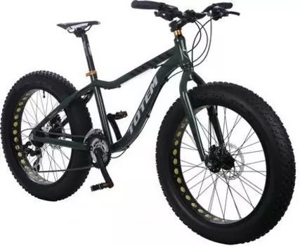 Подростковый велосипед Totem 2016, 24" x 4.0, 21 скорость, зелёный, T15B803