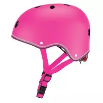 Шлем велосипедный Globber PRIMO LIGHTS, детский, розовый