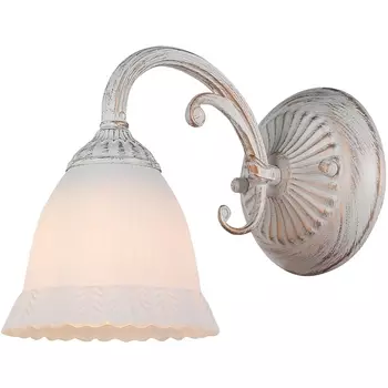 Бра настенное 1114/1A E27 60W Escada Versailles White