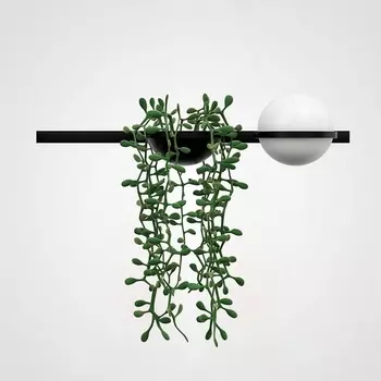 Бра Palma Wall Lamp 1 Шар + 1 Вазон Горизонтальная ImperiumLoft 22,93726 (168494-22)