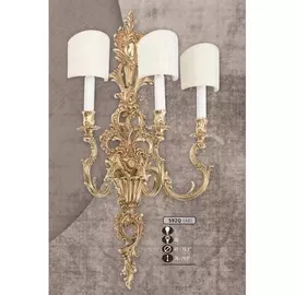 Бра премиум 592Q/3 AB CREAM SHADE (Riperlamp)