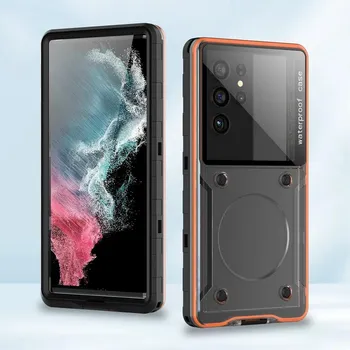 Универсальный водонепроницаемый чехол для телефона IP68, 30 м, 33 фута, для дайвинга и плавания Without Phone Button&Universal size 6.9