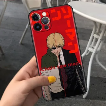 Противоударный чехол для телефона Apple iPhone 14 11 13 12 Pro Max 7 8 6 6S 14 Plus XR X XS max SE Soft Fundas Anime Chainsaw Man iPhone 6 6S
