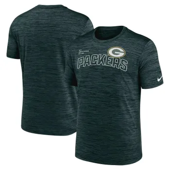 Мужская зеленая футболка Green Bay Packers Velocity Arch Performance Nike