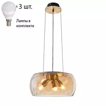 Подвесная люстра с лампочками Favourite Abendrot 2335-3P+Lamps E14 P45