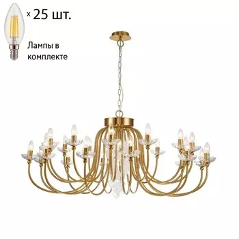 Подвесная люстра с лампочками Favourite Bellis 2871-25P+Lamps E14 Свеча