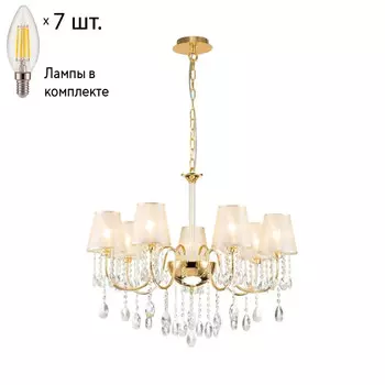 Подвесная люстра с лампочками Favourite Cutie 2868-7P+Lamps E14 Свеча