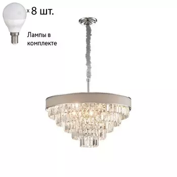 Подвесная люстра с лампочками Favourite Etna 2902-8P+Lamps E14 P45