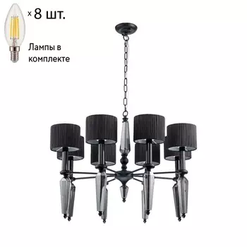 Подвесная люстра с лампочками Favourite Graph 2965-8P+Lamps E14 Свеча