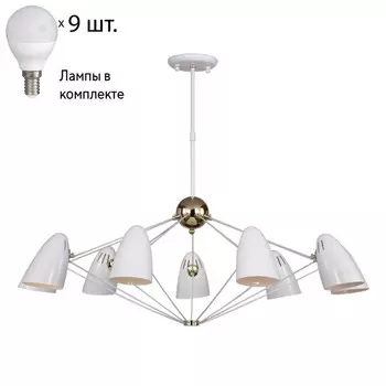Подвесная люстра с лампочками Favourite Humpen 1758-9P+Lamps E14 P45