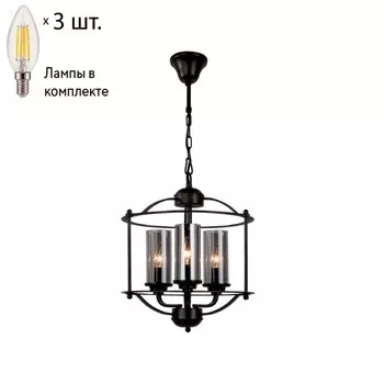 Подвесная люстра с лампочками Favourite Kiara 2057-3P+Lamps E14 Свеча