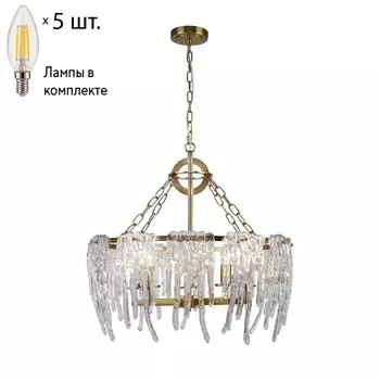 Подвесная люстра с лампочками Favourite Lollipop 2764-5P+Lamps E14 Свеча