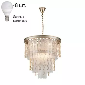 Подвесная люстра с лампочками Favourite Medea 2696-8P+Lamps E14 P45