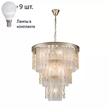 Подвесная люстра с лампочками Favourite Medea 2696-9P+Lamps E14 P45