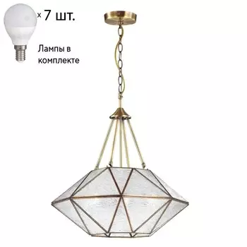 Подвесная люстра с лампочками Favourite Osten 2925-7P+Lamps E14 P45