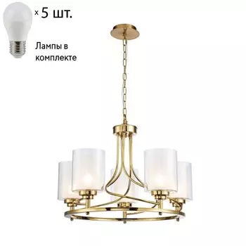 Подвесная люстра с лампочками Favourite Plexus 2963-5P+Lamps E27 P45