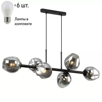 Подвесная люстра с лампочками Favourite Traube 2361-6P+Lamps E27 P45