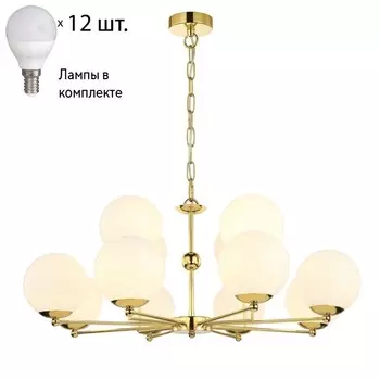 Подвесная люстра с лампочками Favourite Undine 2811-12P+Lamps E14 P45