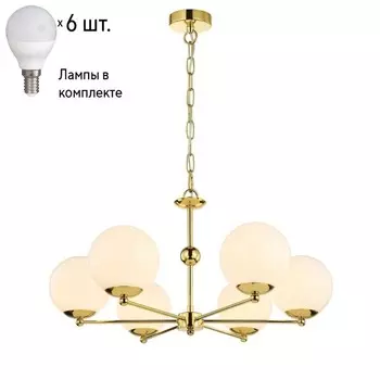 Подвесная люстра с лампочками Favourite Undine 2811-6P+Lamps E14 P45