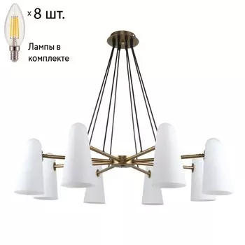 Подвесная люстра с лампочками Favourite Vision 2763-8P+Lamps E14 Свеча