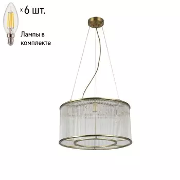 Подвесная люстра с лампочками Favourite Wonderland 2907-6P+Lamps E14 Свеча