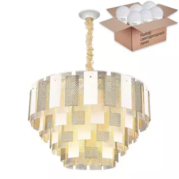 Подвесная люстра с лампочками Wertmark WE124.28.303+Lamps