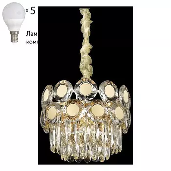 Подвесная люстра с лампочками Wertmark WE134.05.303+Lamps