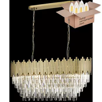 Подвесная люстра с лампочками Wertmark WE137.22.503+Lamps