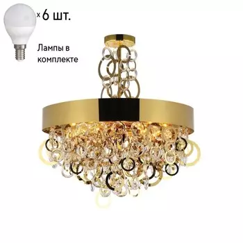 Подвесная люстра с лампочкой Favourite Leporem 2207-6P+Lamps E14 P45