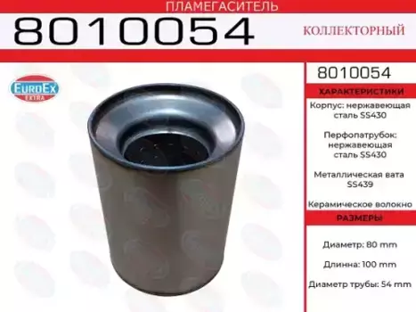 Гофра глушителя EUROEX 8010054
