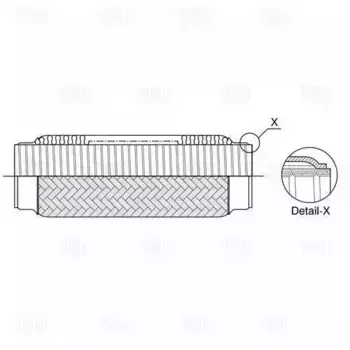Гофра глушителя TRIALLI FTI 0052
