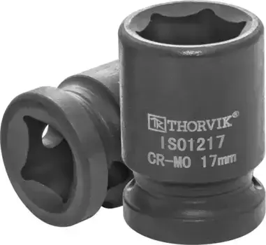 головка торцевая ударная! 1/2''DR 17 мм\ IS01217 THORVIK