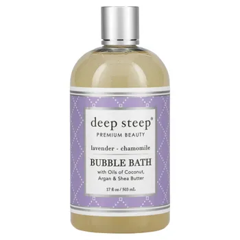 Deep Steep, Пена для ванны,, Лаванда - ромашка, 17 ж. унц.(503 мл)