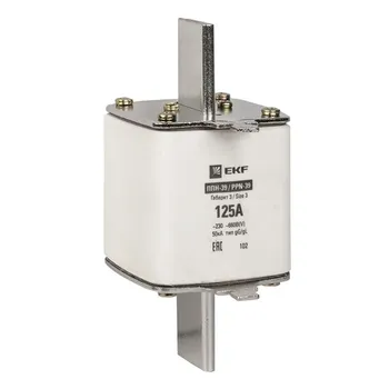 Предохранитель EKF fus-39/630/125 ППН-39 630/125А габарит 3